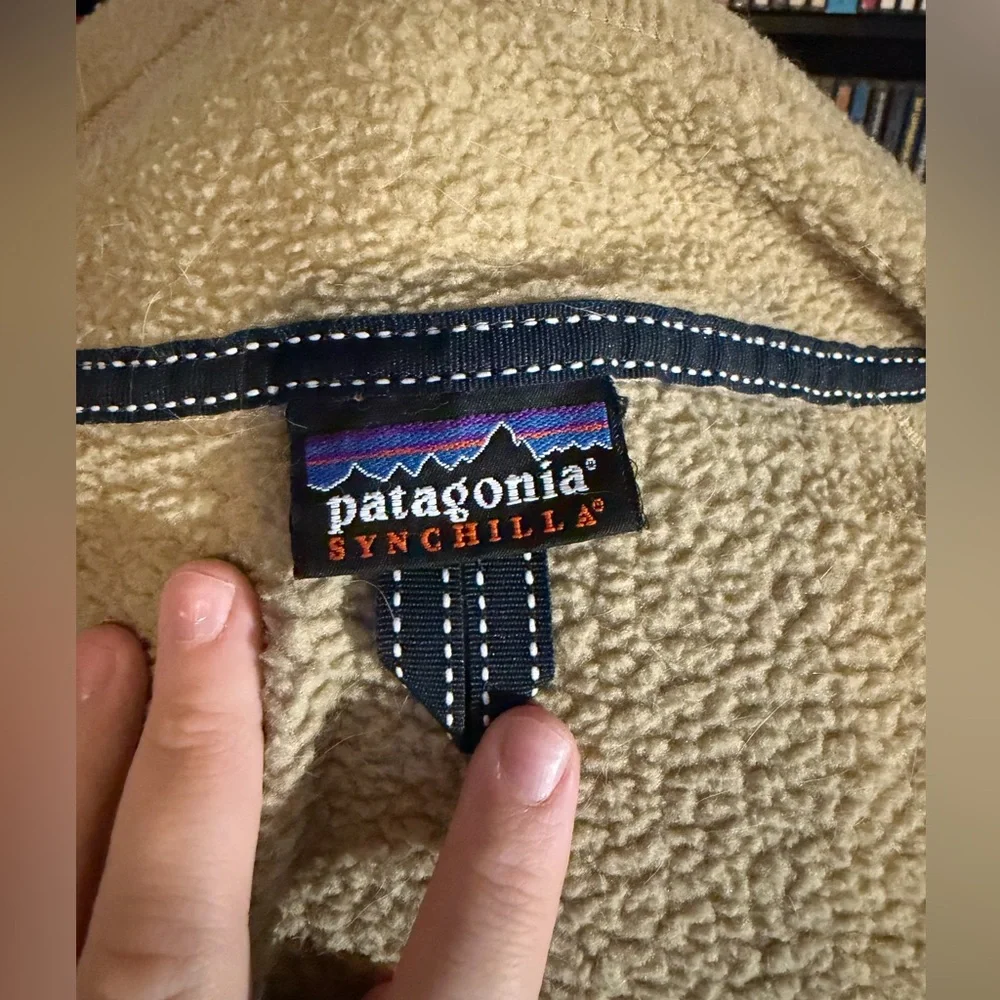 Patagonia Tan Synchilla Boho cozy Fleece - Picture 7 of 8